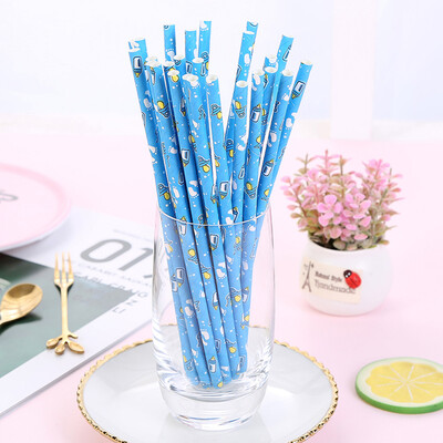 

Toponeto 25pcs Disposable Drinking Straws Home Bar Party Cocktail Drink Straw