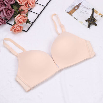 

Thin Smooth Push Up Bra Women Sexy Seamless Padded Breathable Bras Backless Plunge Intimates Female BH Underwear Bralette 2019