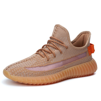 

Coconut limited 350 lovers shoes coral orange sea salt white flying woven white shoes breathable casual sports mens shoes