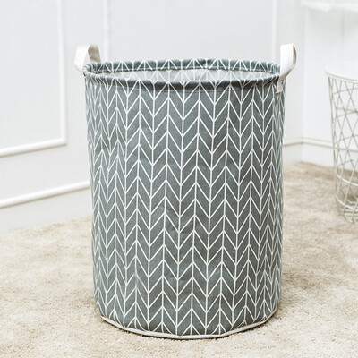 

Siaonvr Waterproof Canvas Laundry Clothes Basket Storage Basket Folding Storage Box C