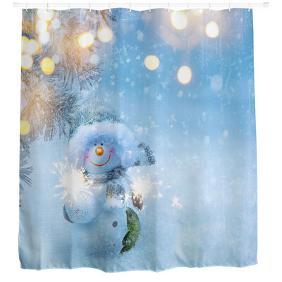 

Tailored Christmas Kids Waterproof Polyester Bathroom Shower Curtain Decor With Hooks A