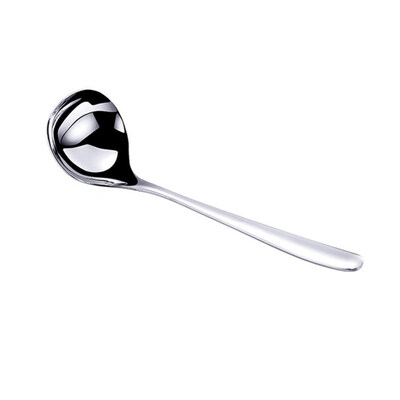 

Stainless Steel Long Handle Dessert Tea Coffee Spoon Soup Ladle Tableware Tool