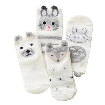 

4 Pairs Baby Ship Socks Cute Cartoon Cotton Jacquard Soft Kids Foot Wear
