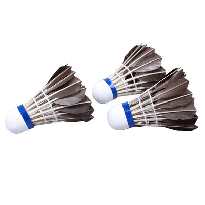 

12PCS Black Badminton Goose Feather Cork Shuttlecocks Outdoor Sports Accessories