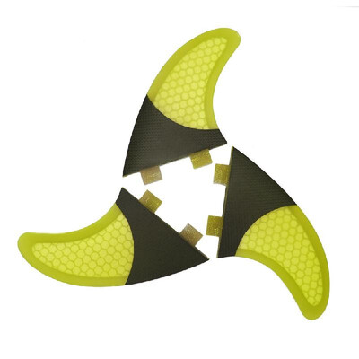 

Set of 3 Surfboard Fins Honeycomb Half Carbon Fiber Surf Board Fins G3 G5 G7 Surfing Fins