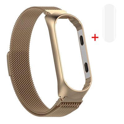 

〖Follure〗Milanese Magnetic Stainless Steel Watch Band Strap Film For Xiaomi Mi Band 4