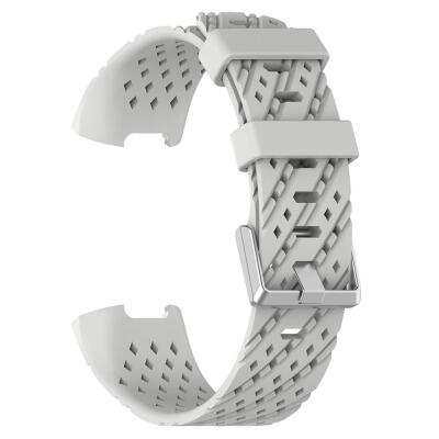 

Silicone Oblique Hole Watchband Bracelet Wrist Strap for Fitbit Charge 3