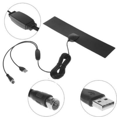

Hot 1pc Digital Indoor Flat HD TV Antenna Signal 1080P HDTV Supply 50 Miles Range