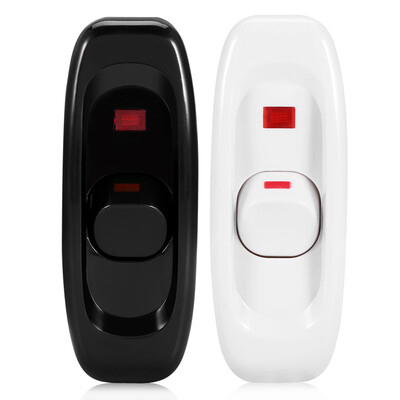 

AC 250V 10A Inline ONOFF Table Desk Lamp Cord Cable Switch with LED Indicator Light Cord SwitchONOFF Switch