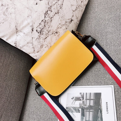 

New Girls Casual Ribbon Shoulder Women Crossbody Bag Trend Solid Color Three-Layer Pocket Single Piece Packet