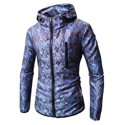 

Mens Long Sleeve Camo Zip Hoodies Outwear Sweatshirt Top Jacket Blazer Coat