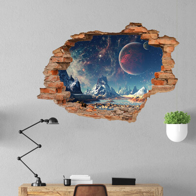 

〖Follure〗3D B ridge FloorWall Sticker Removable Mural Decals Vinyl Art Living Room Decor