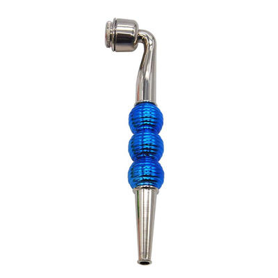 

Aluminum Alloy Detachable Metal Pipes Round Beads Smoking Pipe with Cover