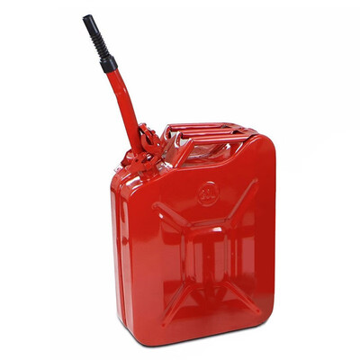 

Ktaxon 5 Gallon Petrol Jerry Can with Spout 20L 06mm Cold Rolled Steel Gasoline Fuel Container Caddy Tank for Emergency Backup