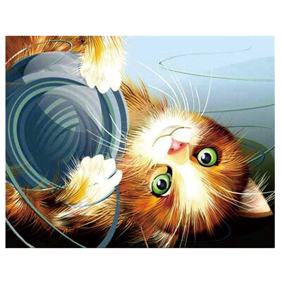 

Gobestart 5D Embroidery Paintings Rhinestone Pasted DIY Diamond Painting Cross Stitch
