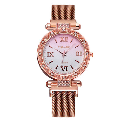 

Women Watches Irregular Digital Dial Ladies Quartz Wristwatch Romantic Rhinestone Mesh Belt Strap Clock Relogio Feminino