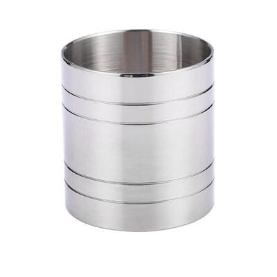 

Stainless Steel Cocktail Measuring Cup Straight Cylindrical Drink Mixer