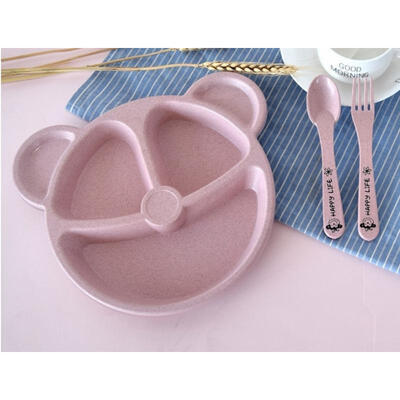 

New Baby Toddler Kids Table Food Tray Plate Bowl Dish Feeding Divided Sections