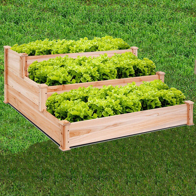 

Ktaxon Natural Wooden Raised Garden Bed 48"x48"x22