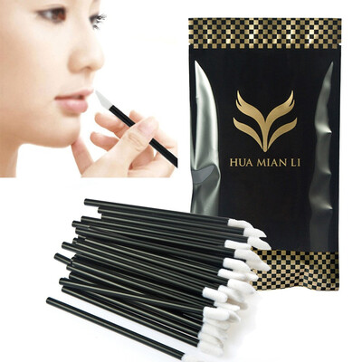 

〖Follure〗100PCS Disposable MakeUp Lip Brush Lipstick Gloss Wands Applicator Make Up
