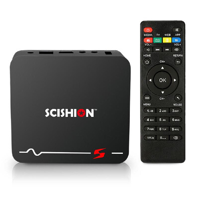 

SCISHION  Smart Android 81 TV Box 2GB16GB RK3229 Quad-core 4K UHD H265 VP9 DLNA WiFi LAN RJ45 Ethernet HD Media Player