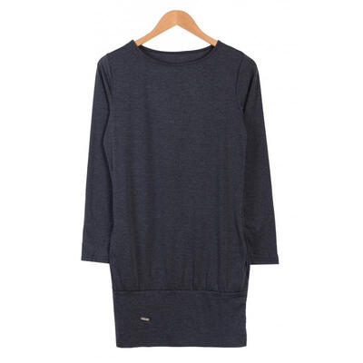 

New Ladies Casual Sweatshirt Dress Ladies Pullover Pocket Top