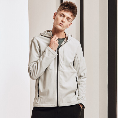

361 degrees mens 2018 winter new velvet windbreaker new warm windbreaker 651844601-1 glacier gray S