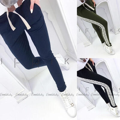 

New Women Pencil Trousers Skinny Stretch Slim High Waist Trousers Leggings Pants