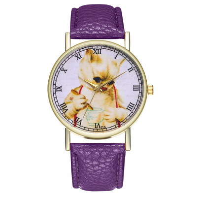 

Poor Cat 2018 Hot Sale zegarek damski Crystal Womens Casual Fashion Quartz Belt Watch Clock Fashion Gift montre femme &Ff
