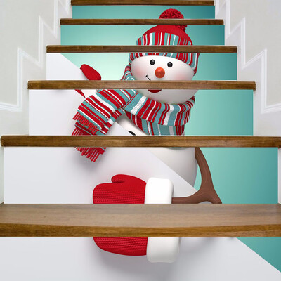 

Toponeto Christmas Decoration Stair Stickers Christmas Stairs Stickers Wall Stickers