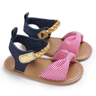 

Newborn Infant Baby Girl Bow-Knot Sandals Summer Moccasin Shoes 1st Prewalker