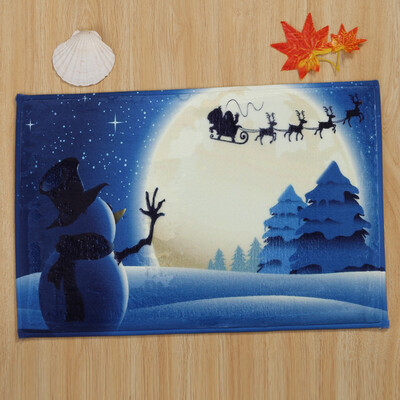 

Toponeto Merry Christmas Welcome Doormats Indoor Home Carpets Decor 40x60CM