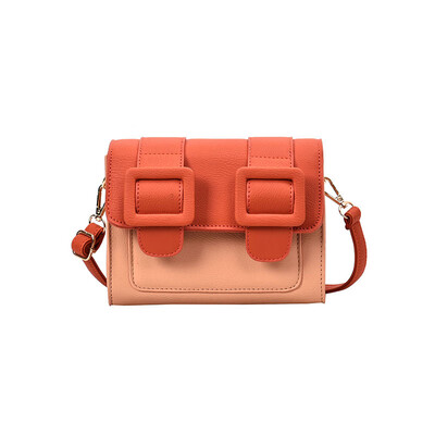 

Qiao Bani 2019 new South Korea ins fashion net red contrast color Cambridge bag trend street shot shoulder diagonal female bag