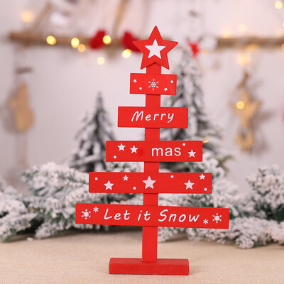 

Gobestart Christmas Tree Ornaments Colorful Wooden Cutout Creative Christmas Decoration