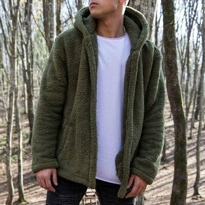 

Mens Fur Fleece Coat Winter Coat Overcoat Warm Slim Jacket Outerwear Hoodies