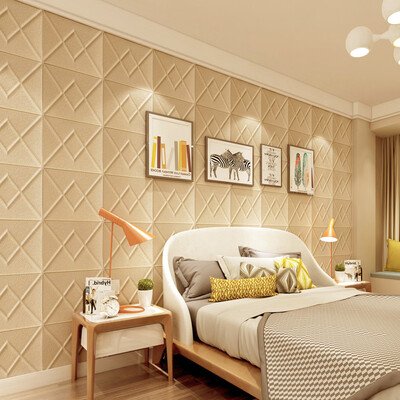 

Siaonvr New PE Foam 3D Wallpaper DIY Wall Stickers Wall Decor Embossed Brick Stone A