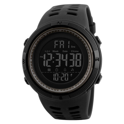 

SKMEI Men Sports Watches Countdown Double Time Watch Alarm Chronograph Digital Wristwatches 50M Waterproof Relogio Masculino