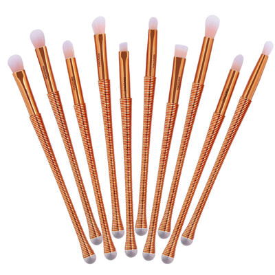

〖Follure〗New Arrival 10Pc Mermaid Foundation Eyeshadow Contour Eye Lip Makeup Brushes Set