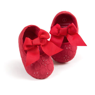 

Infant Newborn Baby Princess Shoes Lace Up Anti-slip Soft Bow Toldder Crib Shoes Sneakers Kids First Walker