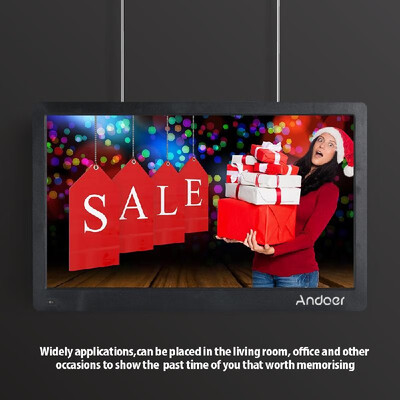 

Andoer 173 Inch Digital Photo Picture Frame FHD 19201080 IPS Screen Support CalendarClockMP3Photos1080P Video Player with 75