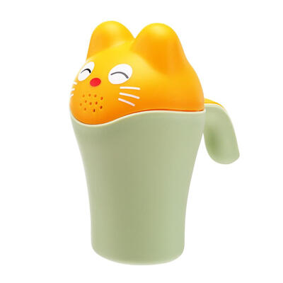 

Cartoon Cat Bathing Shower Cup Newborn Baby Shampoo Bailer Water Ladle