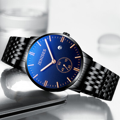 

True belt non-mechanical watch male students waterproof mens watch Korean version of quartz watch network celebrity watch