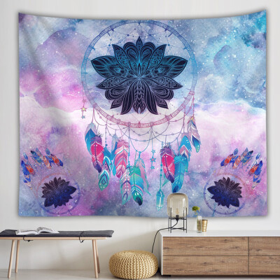 

Toponeto Colorful Dream Catcher Tapestry Bohemia Hippie Wall Hanging Bedspread Dorm Decor