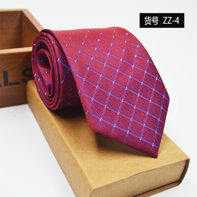 

New spot tie business dress mens tie polyester yarn arrow type 8CM business tie wholesale