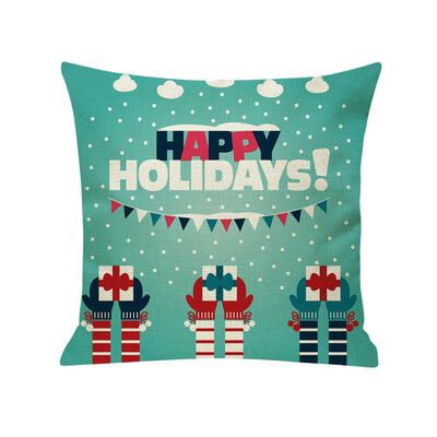 

〖Follure〗New Christmas Cotton Linen Pillow Case Sofa Cushion Cover Home Decor