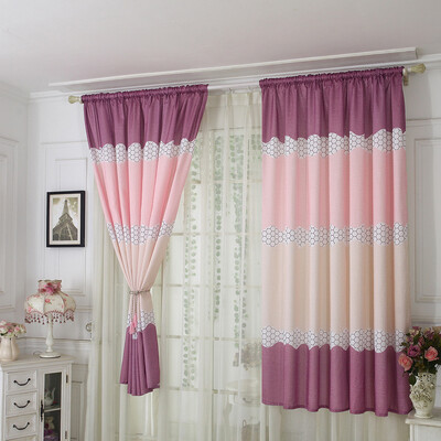 

Gobestart Balcony bedroom wide strip half blackout curtain Fabric