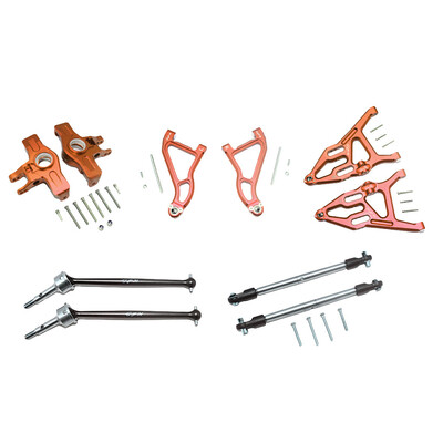 

Tailored Front Upper & Lower Arms Knuckle Arms Harden Steel CVD SST For TRAXXAS UDR