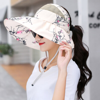 

Sun hat female sun protection outdoor summer Korean hat sun hat UV protection folding fashion Beach Hat