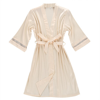 

Toponeto Women Sexy Fashion Silk Lace Sleepwear Robe Long Sleeve Lingerie Underwear