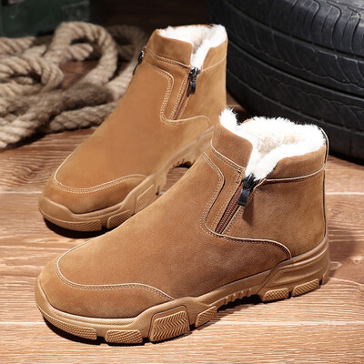 

Mens Martin Boots Casual Cotton Boots Warm Snow Boots in Winter
